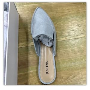 Just Fab Flats Nora Gray Size 9